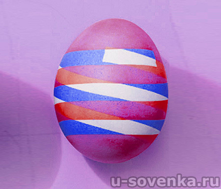 Красим яйца на Пасху: цветная геометрия.