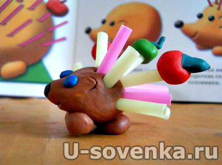 Поделка (Лепка) из пластилина - Ежик