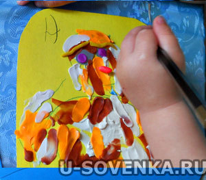 рисование пластилином